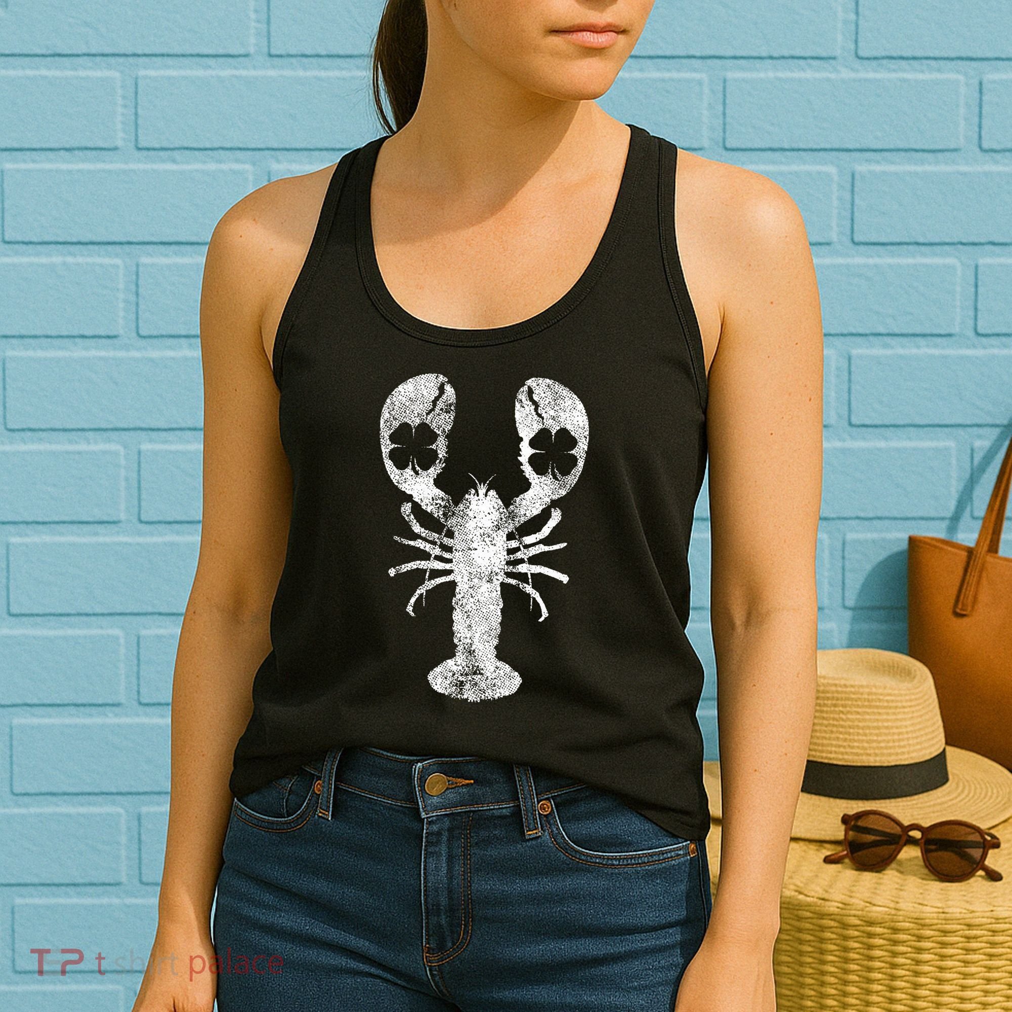 St. Patrick's Day Shamrock Lobster Irish Green Saint Paddy's Women's Tank Top