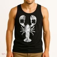 St. Patrick's Day Shamrock Lobster Irish Green Saint Paddy's Tank Top thumb 3