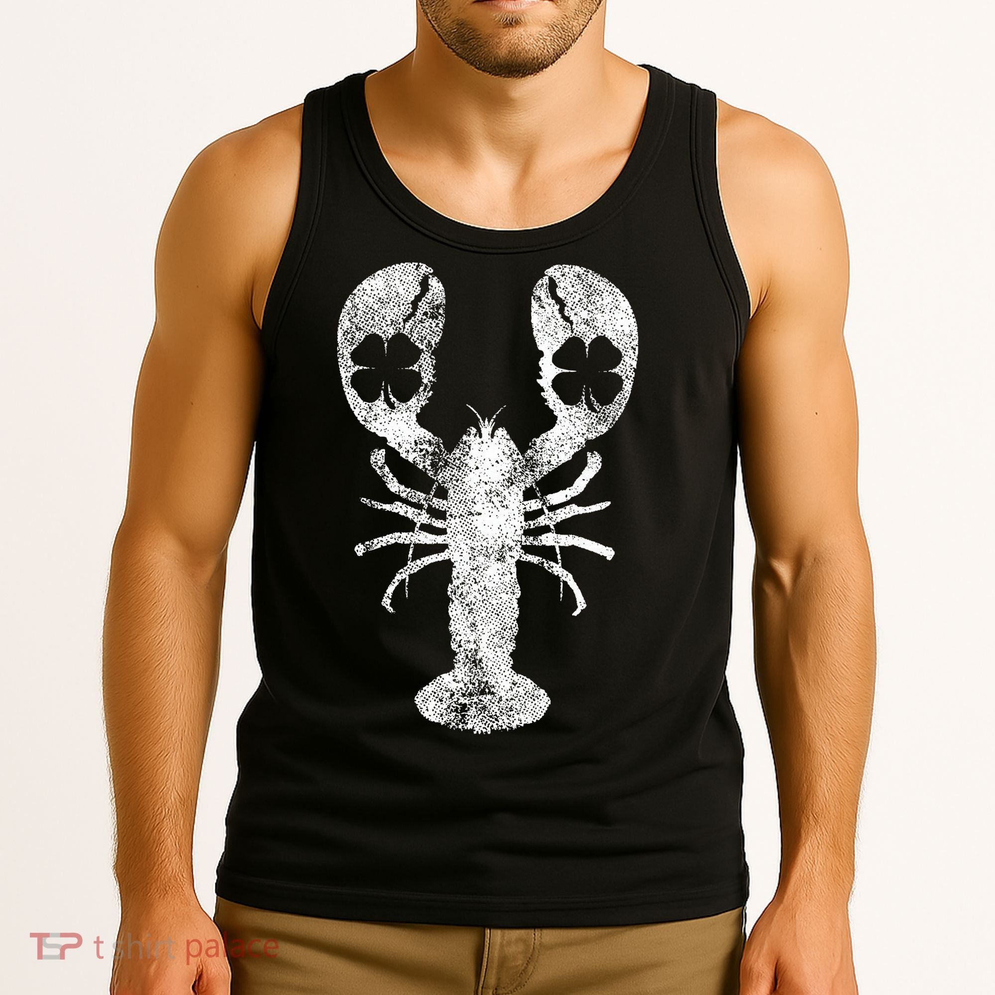 St. Patrick's Day Shamrock Lobster Irish Green Saint Paddy's Tank Top