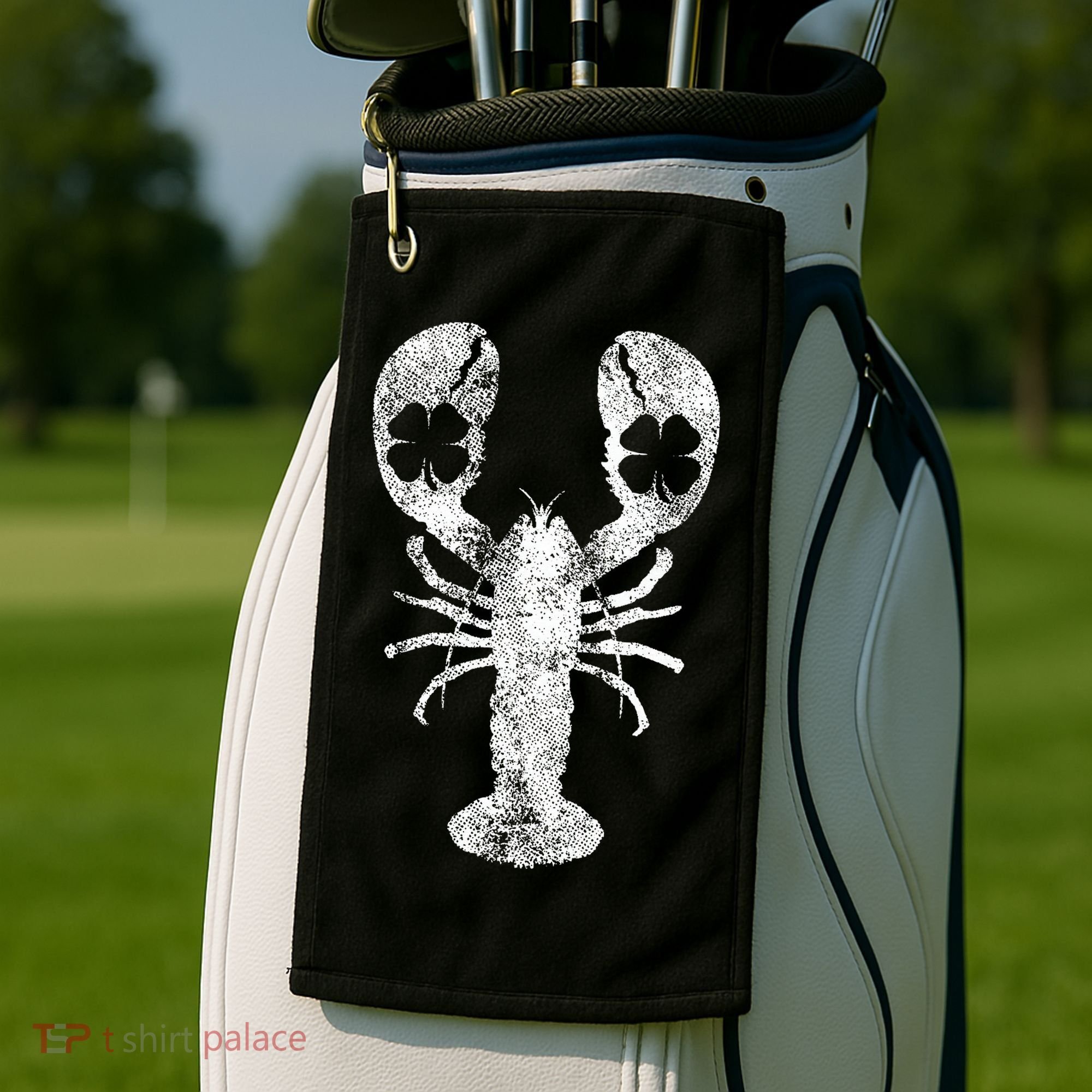 St. Patrick's Day Shamrock Lobster Irish Green Saint Paddy's Golf Towel