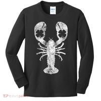 St. Patrick's Day Shamrock Lobster Irish Green Saint Paddy's Kids Long Sleeve Shirt thumb 0