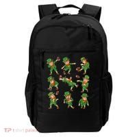 St Patricks Day Leprechaun Football Player Funny Backpack thumb 0