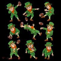St Patricks Day Leprechaun Football Player Funny Coffee Mug thumb 5