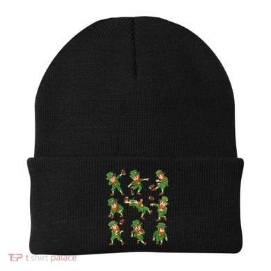 St Patricks Day Leprechaun Football Player Funny Beanie