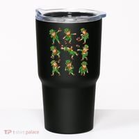 St Patricks Day Leprechaun Football Player Funny Tumbler thumb 0