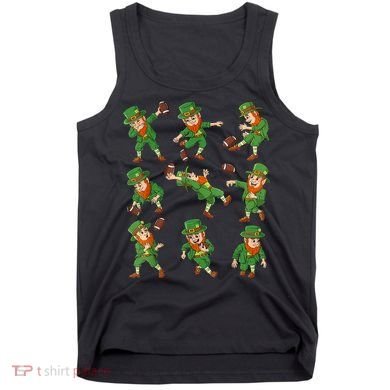 St Patricks Day Leprechaun Football Player Funny Tank Top
