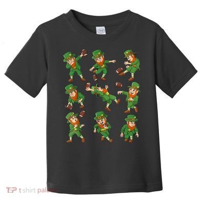 St Patricks Day Leprechaun Football Player Funny Toddler T-Shirt