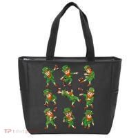 St Patricks Day Leprechaun Football Player Funny Tote Bag thumb 0