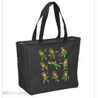 St Patricks Day Leprechaun Football Player Funny Tote Bag thumb 2