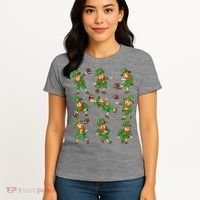 St Patricks Day Leprechaun Football Player Funny Women's T-Shirt thumb 4