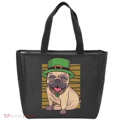 St Patricks Day Pug Tote Bag