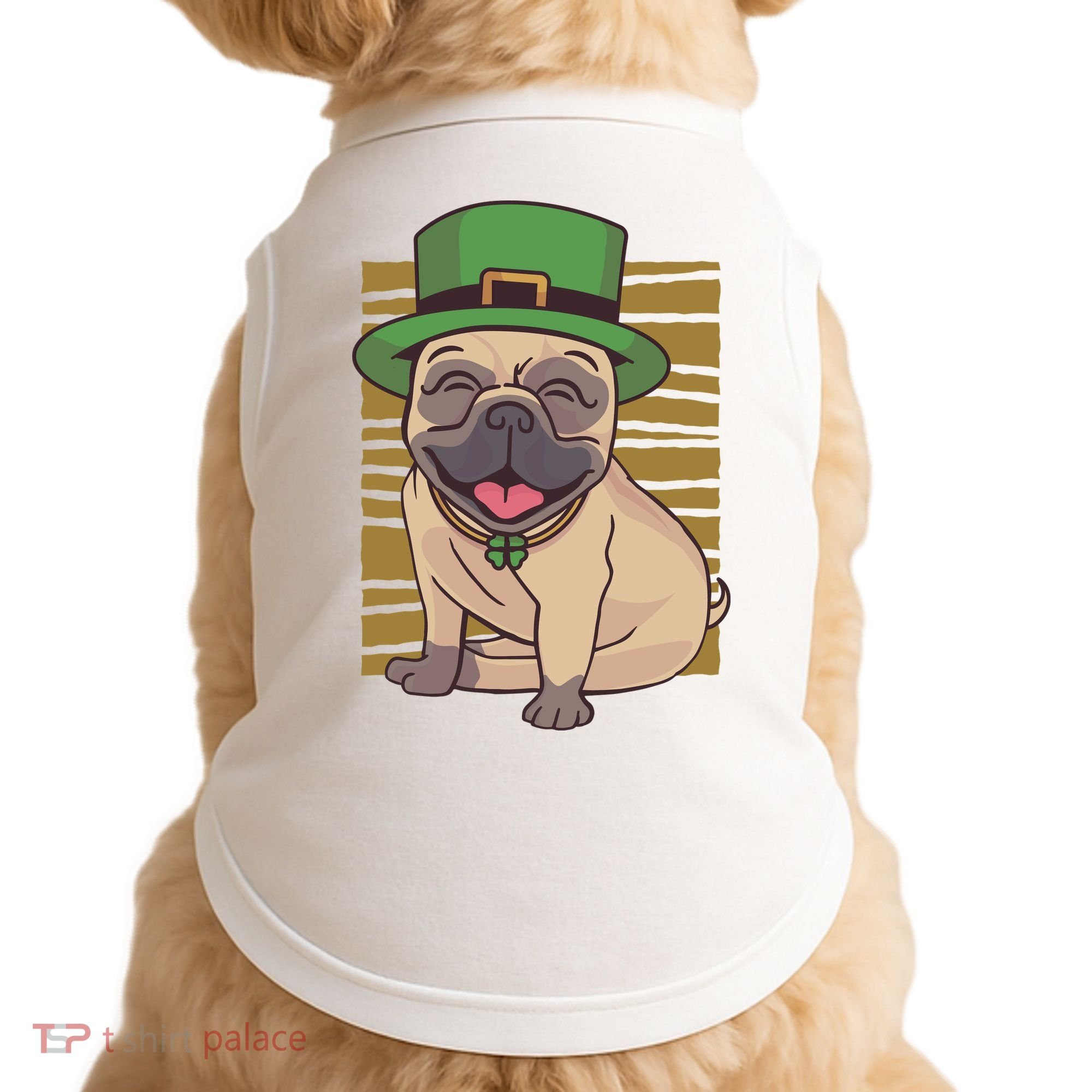 St Patricks Day Pug Doggie Tank