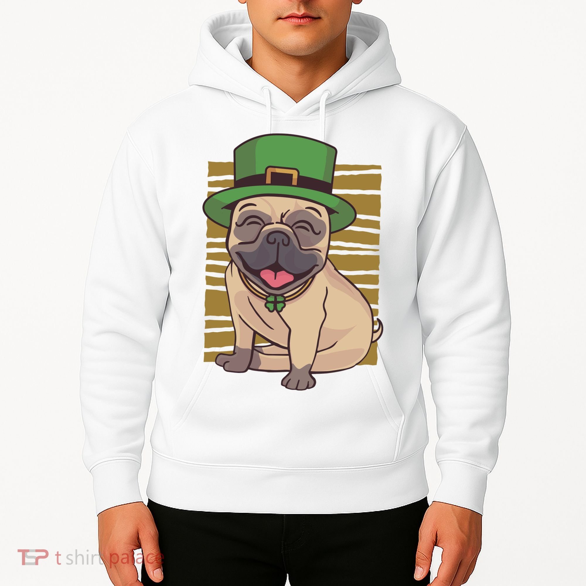 St Patricks Day Pug Hoodie