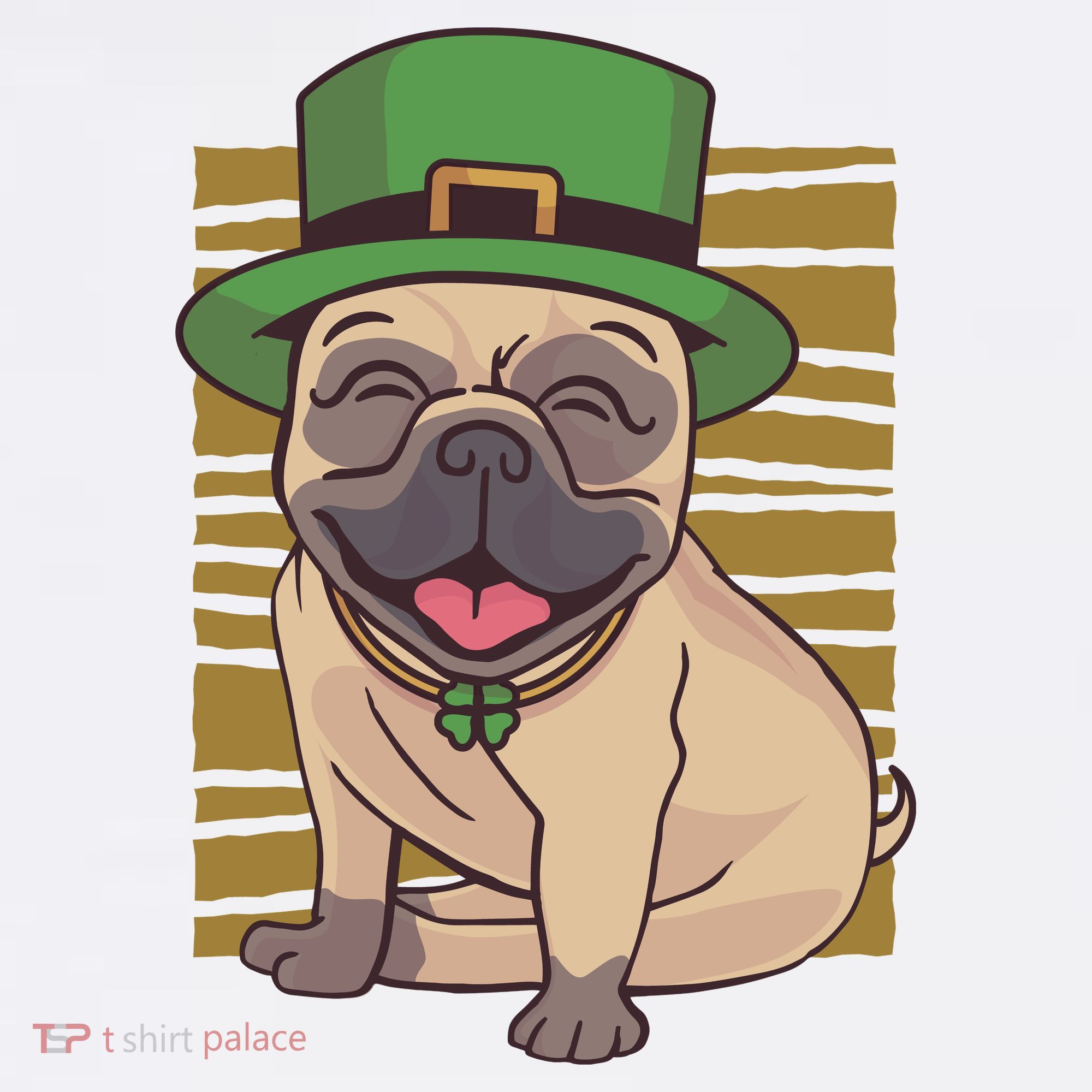 St Patricks Day Pug Apron