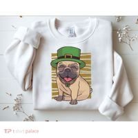 St Patricks Day Pug Sweatshirt thumb 2