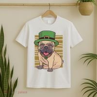 St Patricks Day Pug T-Shirt thumb 2
