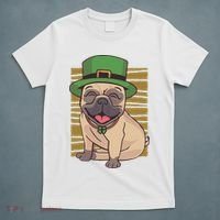 St Patricks Day Pug T-Shirt thumb 5