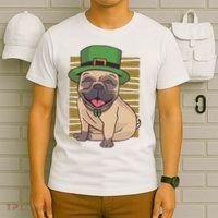 St Patricks Day Pug T-Shirt thumb 6
