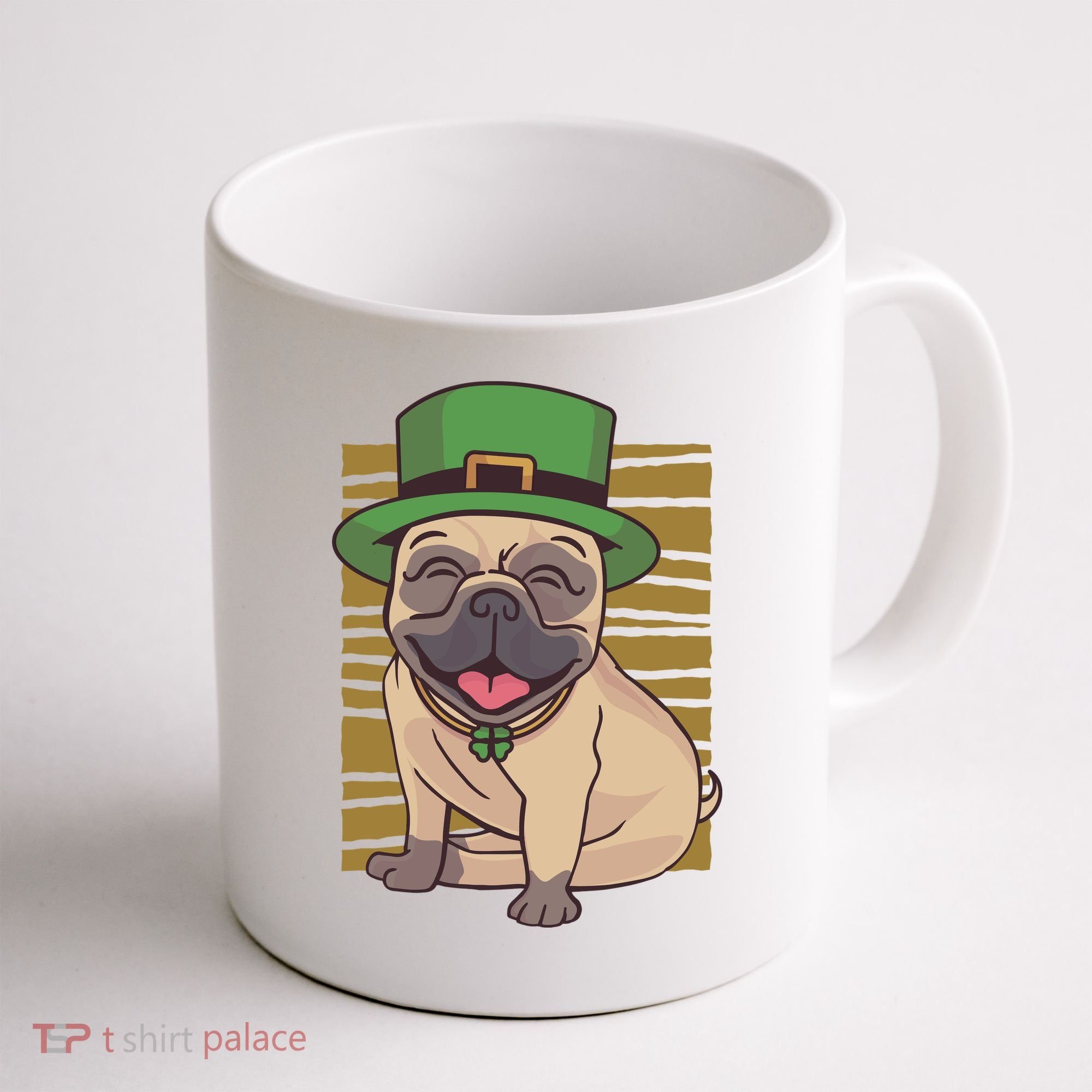 St Patricks Day Pug Coffee Mug