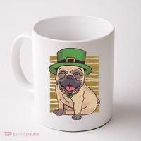 St Patricks Day Pug Coffee Mug thumb 0