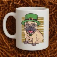 St Patricks Day Pug Coffee Mug thumb 2