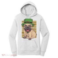 St Patricks Day Pug Women's Hoodie thumb 0