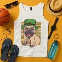 St Patricks Day Pug Tank Top thumb 4