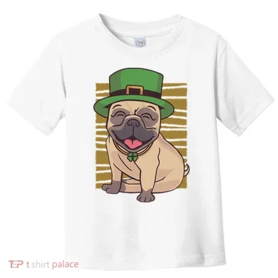 St Patricks Day Pug Toddler T-Shirt