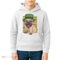 St Patricks Day Pug Kids Hoodie thumb 4