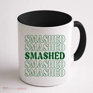 Smashed Party Drunk Retro Coffee Mug back