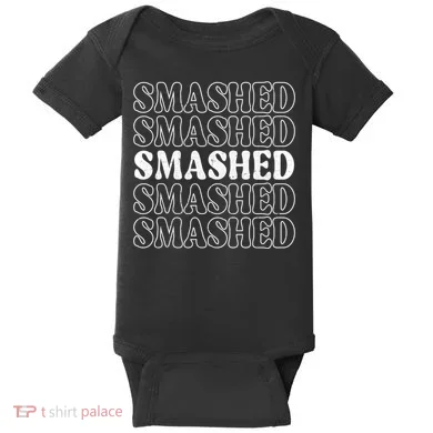 Smashed Party Drunk Retro Baby Bodysuit