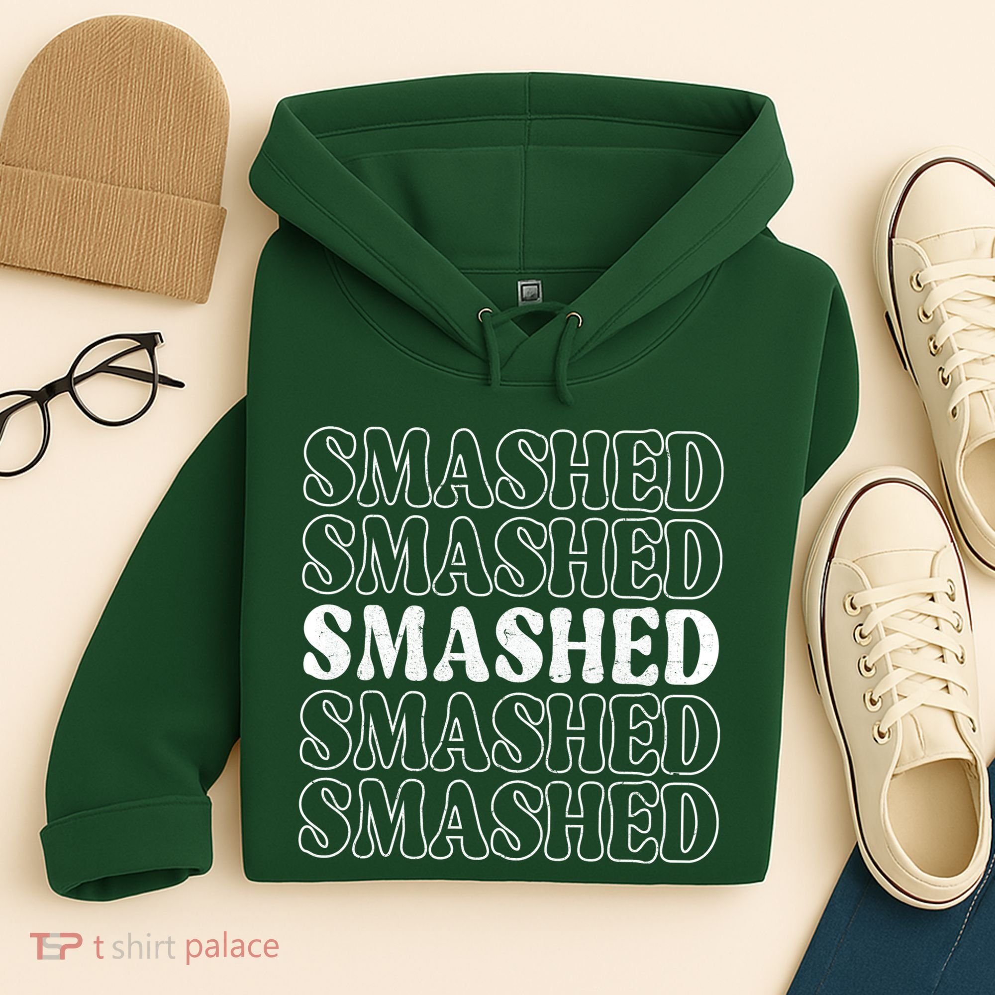 Smashed Party Drunk Retro Hoodie