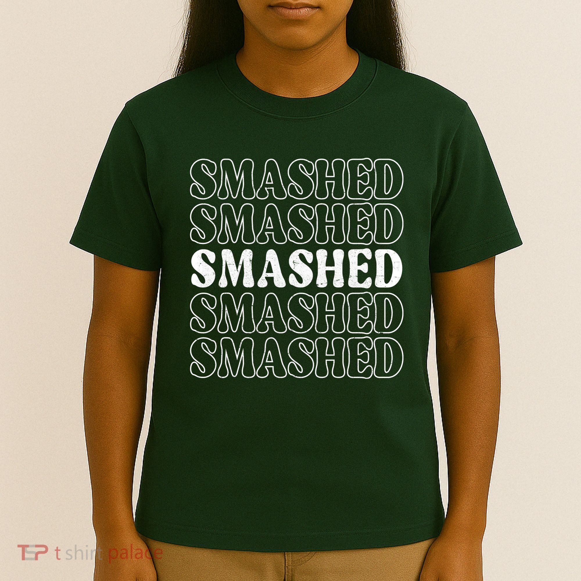 Smashed Party Drunk Retro T-Shirt