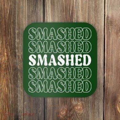Smashed Party Drunk Retro Coaster