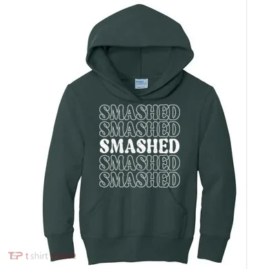 Smashed Party Drunk Retro Kids Hoodie