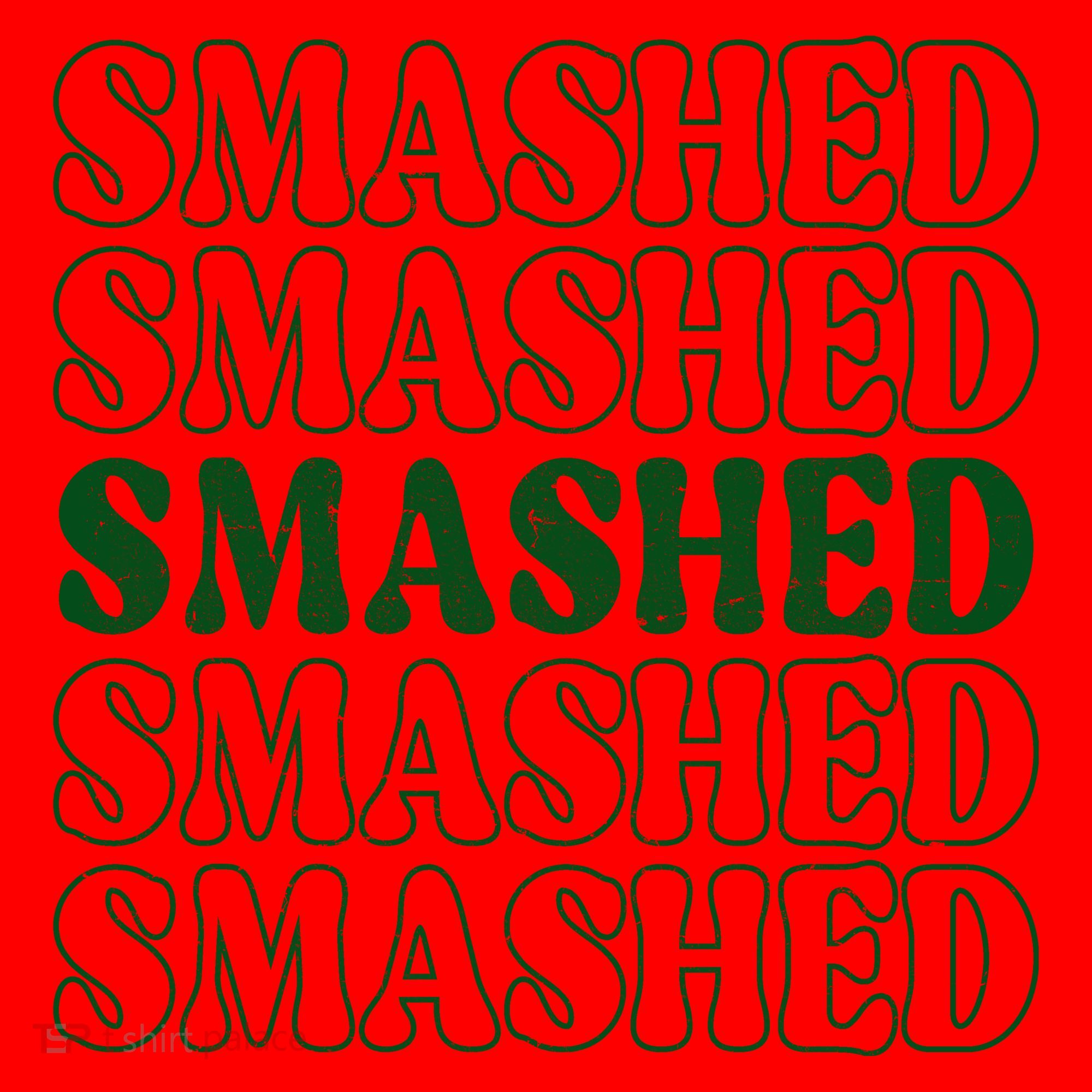 Smashed Party Drunk Retro Santa Hat