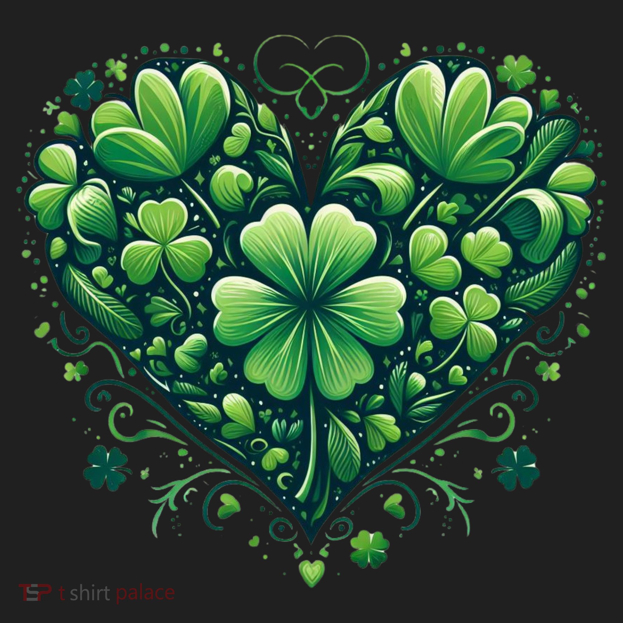 St Patrick's Day Shamrock Clover Heart Hat