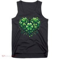 St Patrick's Day Shamrock Clover Heart Tank Top thumb 0