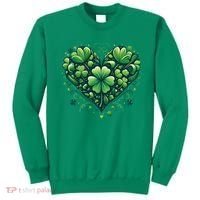 St Patrick's Day Shamrock Clover Heart Sweatshirt thumb 0
