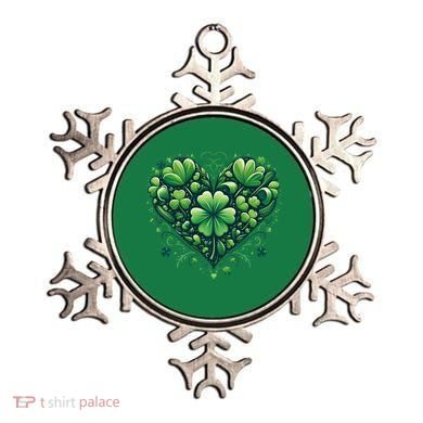 St Patrick's Day Shamrock Clover Heart Ornament
