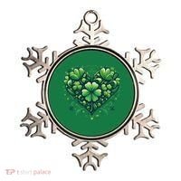 St Patrick's Day Shamrock Clover Heart Ornament thumb 0