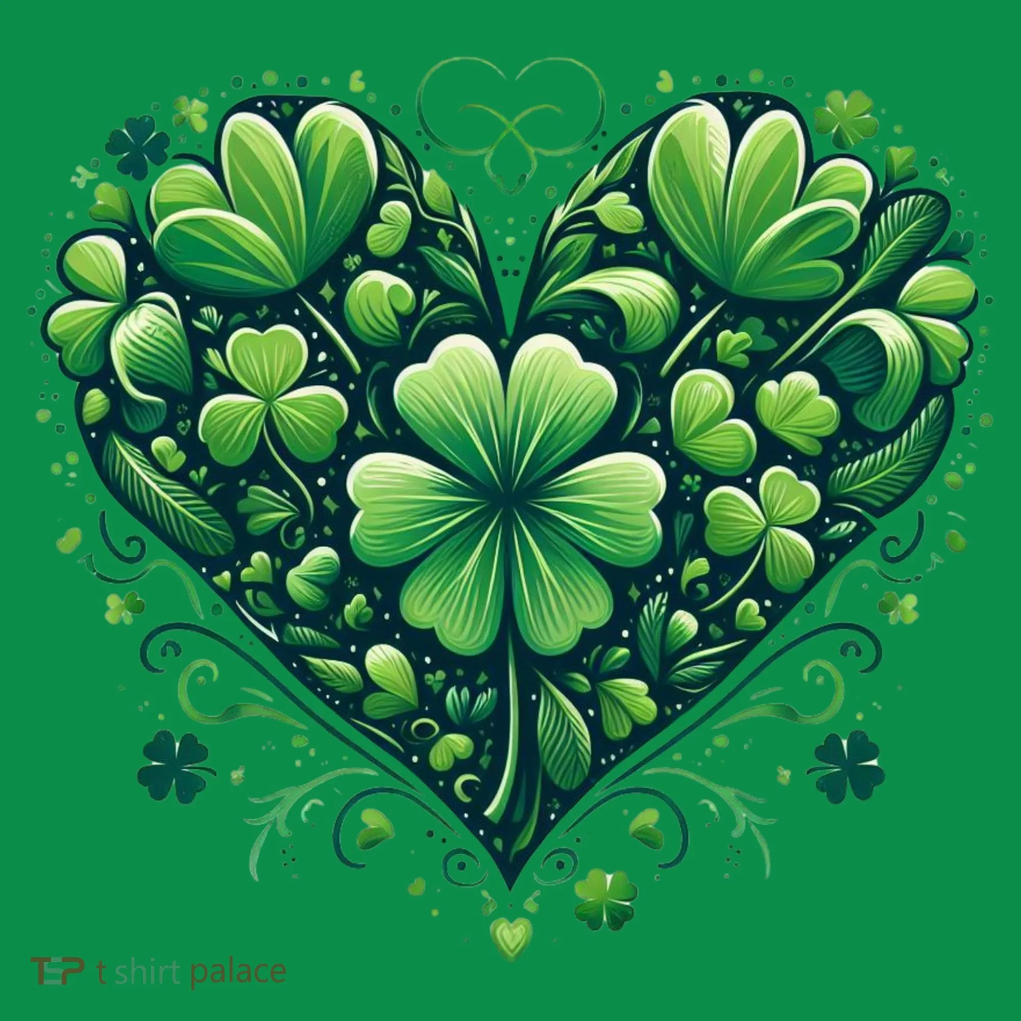 St Patrick's Day Shamrock Clover Heart Toddler Hoodie