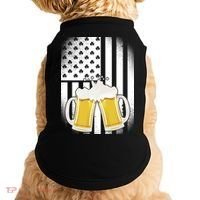 St. Patricks Day Beer Shamrock American Flag Doggie Tank thumb 0