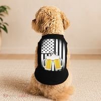 St. Patricks Day Beer Shamrock American Flag Doggie Tank thumb 2