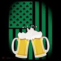 St. Patricks Day Beer Shamrock American Flag Coffee Mug thumb 5