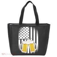 St. Patricks Day Beer Shamrock American Flag Tote Bag thumb 0