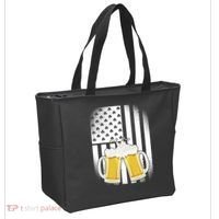 St. Patricks Day Beer Shamrock American Flag Tote Bag thumb 2