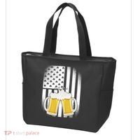 St. Patricks Day Beer Shamrock American Flag Tote Bag thumb 3