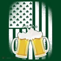 St. Patricks Day Beer Shamrock American Flag Visor thumb 3