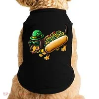St Patricks Day Chicago Irish Dog Funny Cute Doggie Tank thumb 0